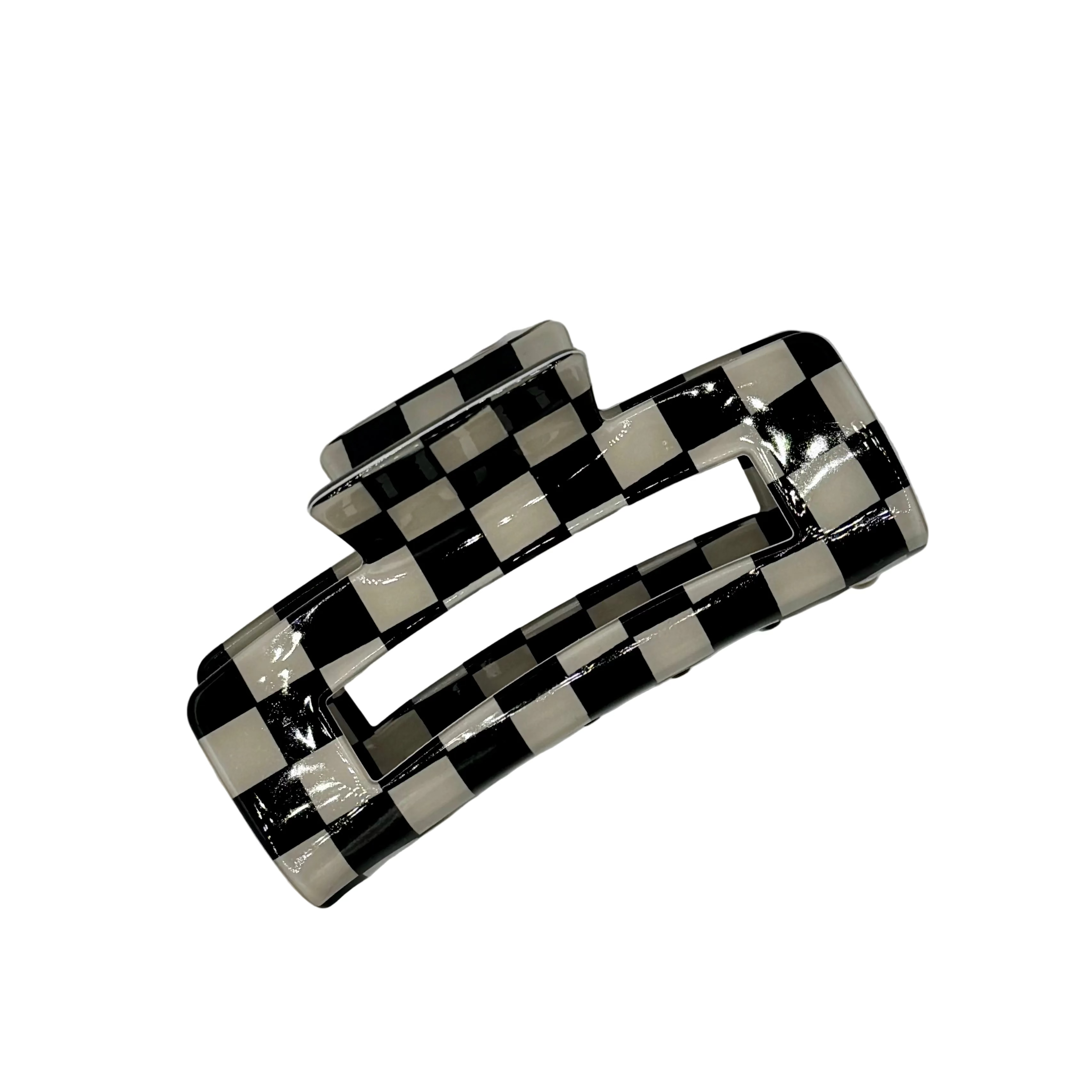 Checkered Finish Claw Clip