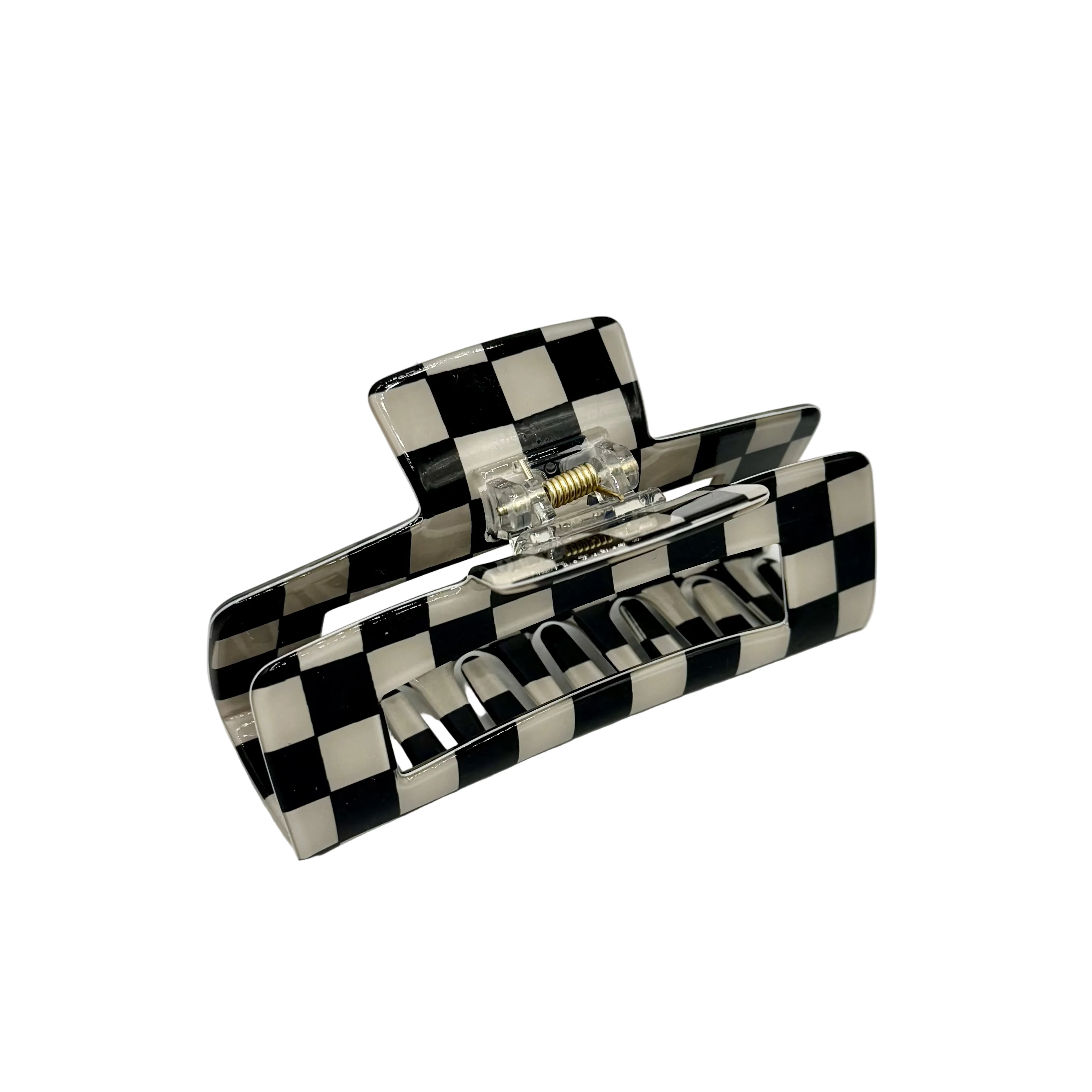 Checkered Finish Claw Clip