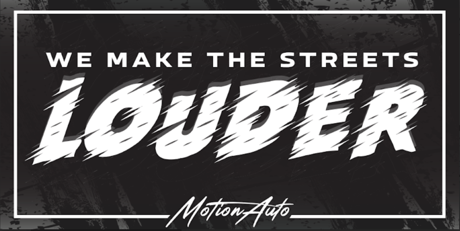 "We Make The Streets Louder" Vanity License Plate