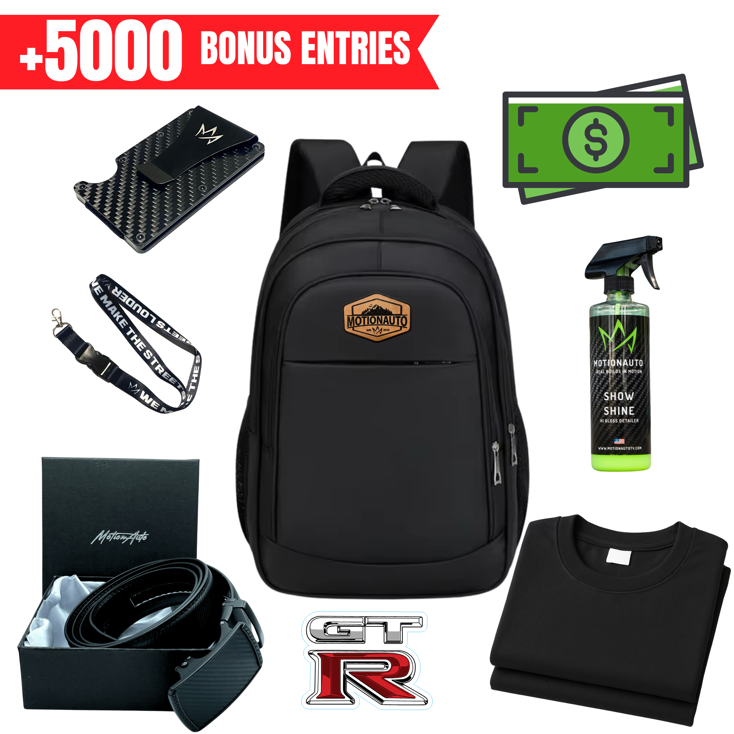 Mystery Cash Backpack + 5000 Bonus Entries
