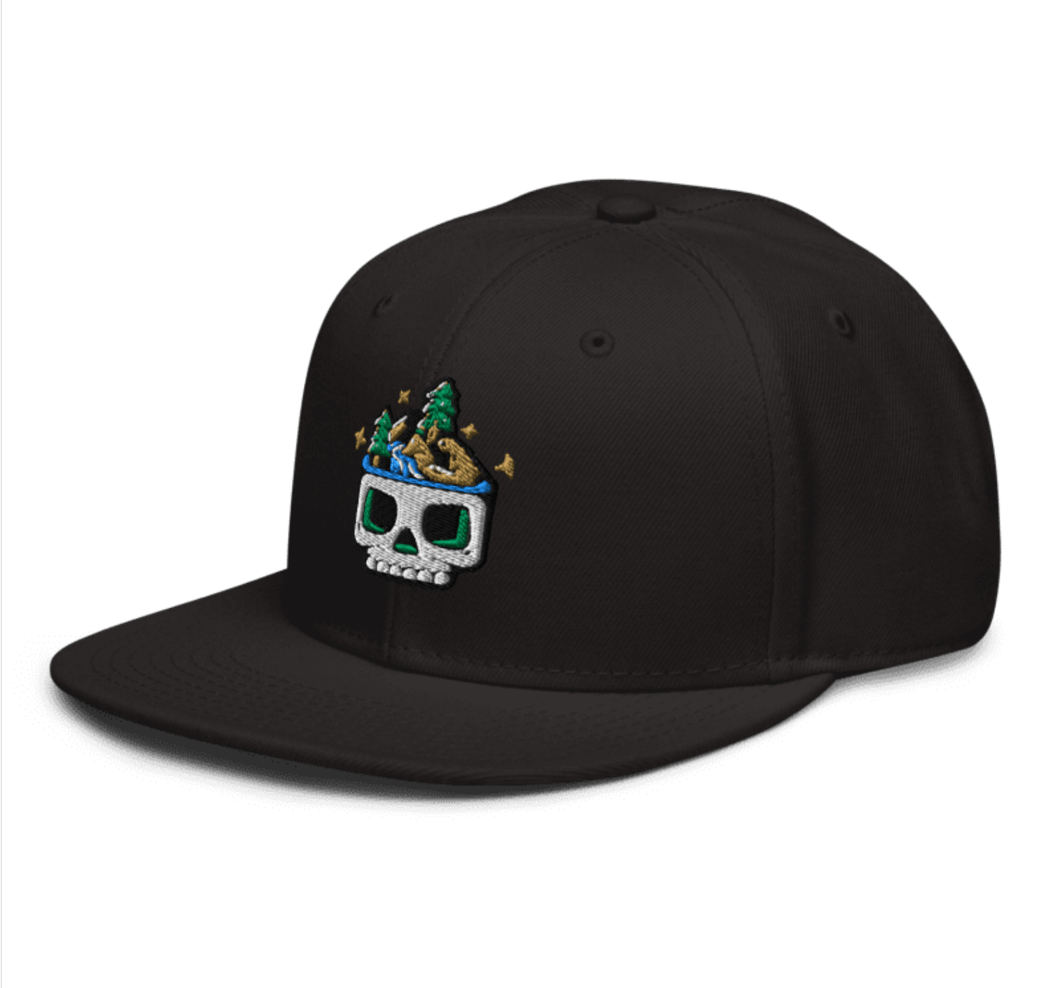 Skull Cap Flat Bill