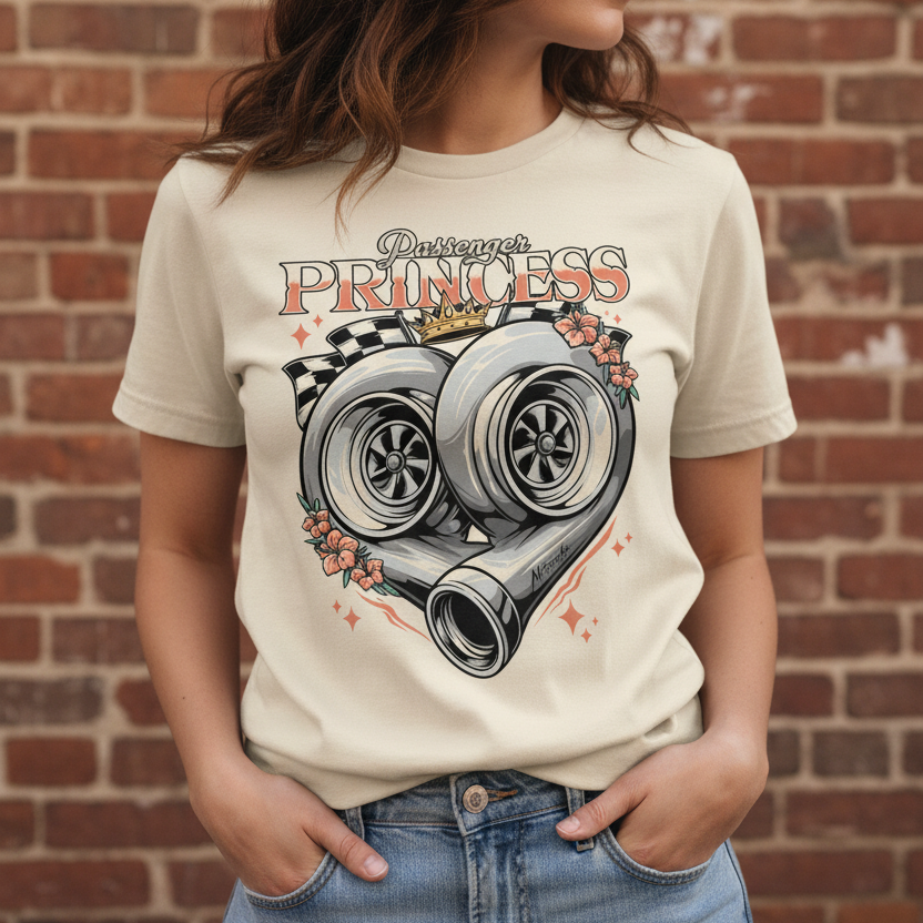 passenger princess t shirt on woman 