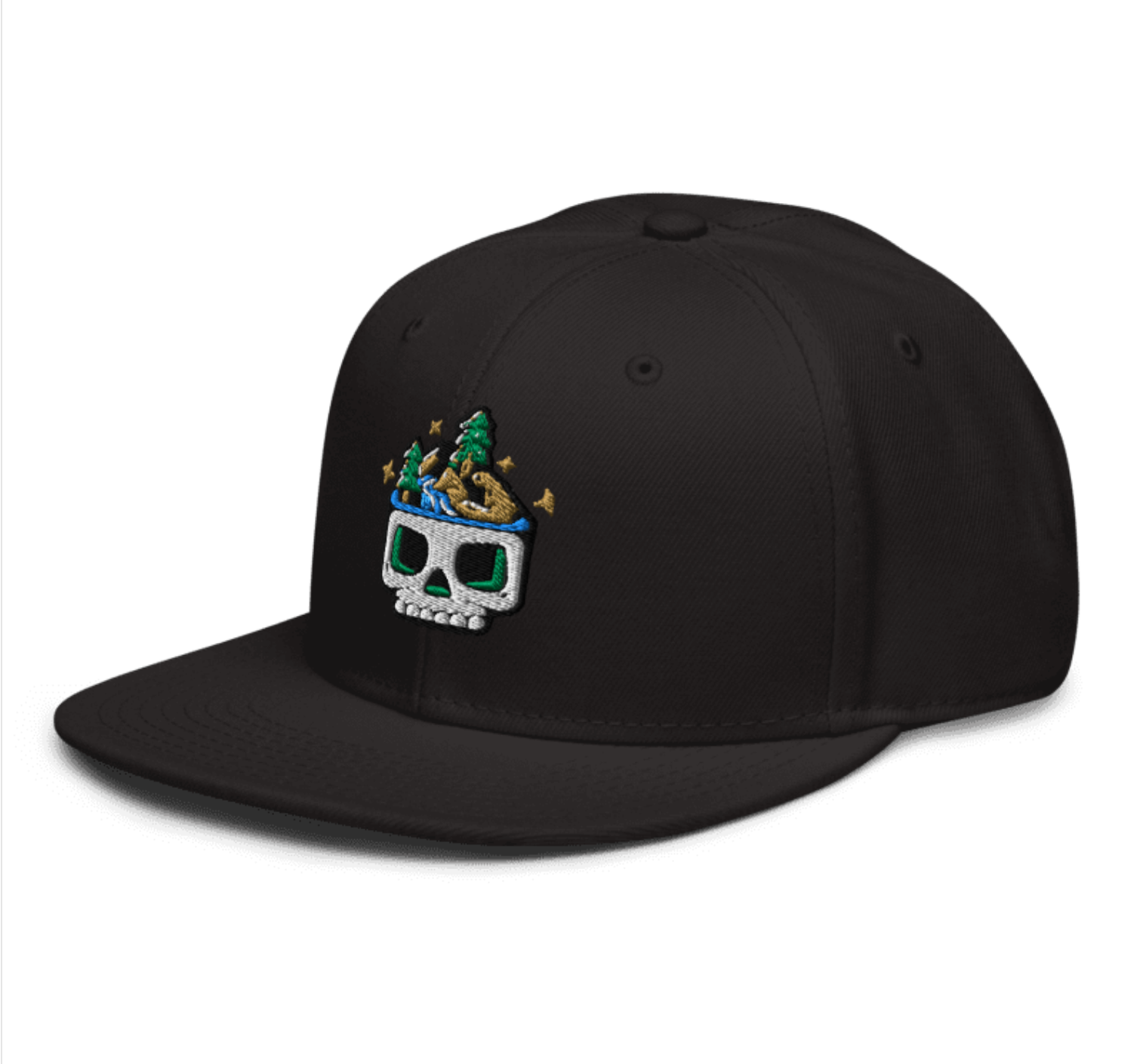 Skull Cap Flat Bill