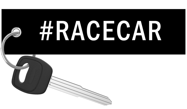 #Racecar Key Tag
